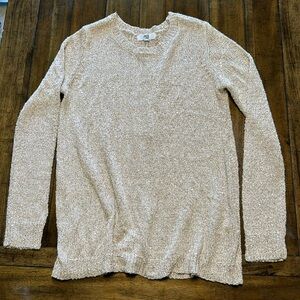 Gold split back sweater; jack by bb dakota size large sparkles and open back